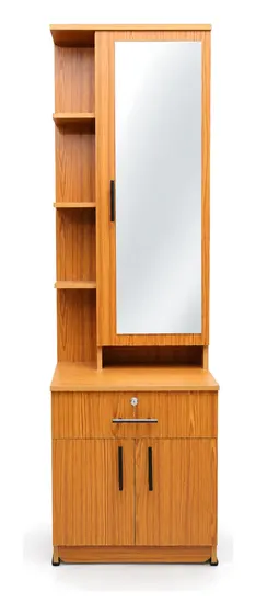 Dressing Table with Mirror, Teak Finish